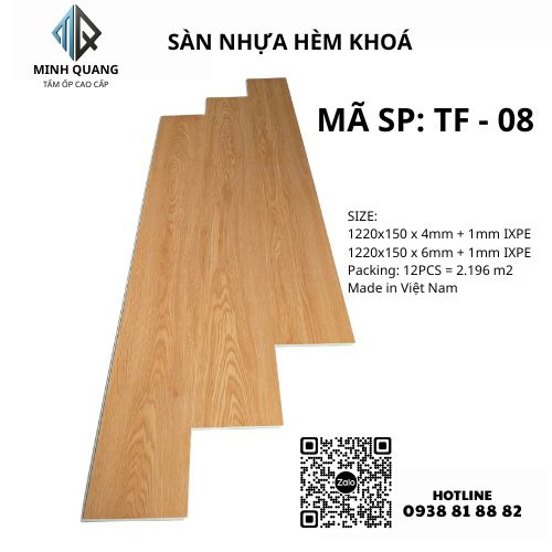 SÀN NHỰA HÈM KHOÁ TF 08