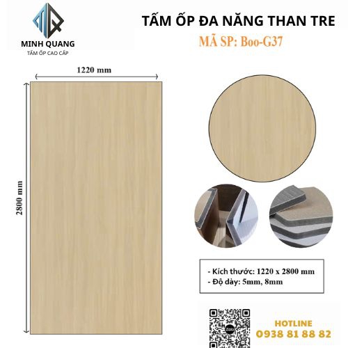 Tấm Ốp Đa Năng Than Tre BOO-G37