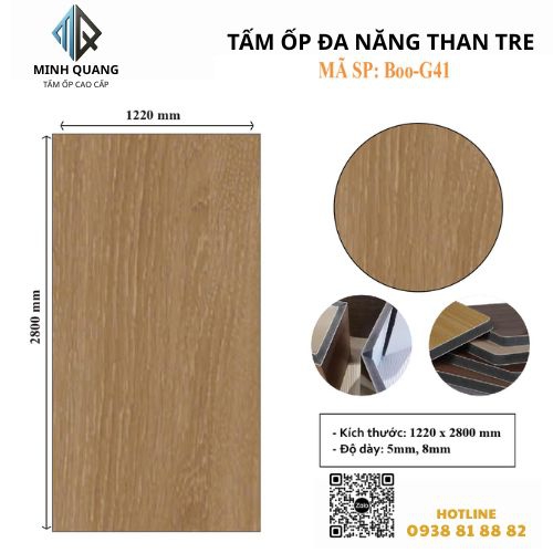 Tấm Ốp Đa Năng Than Tre BOO-G41