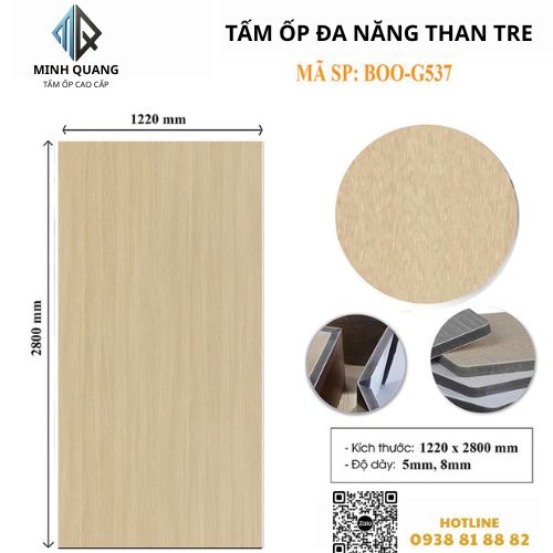 Tấm Ốp Đa Năng Than Tre BOO-G537