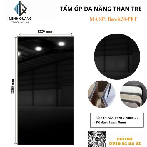Tấm Ốp Đa Năng Than Tre BOO - K34 - PET