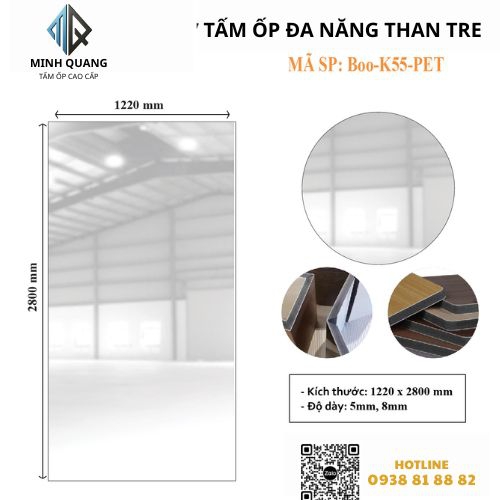 Tấm Ốp Đa Năng Than Tre BOO - K55 - PET