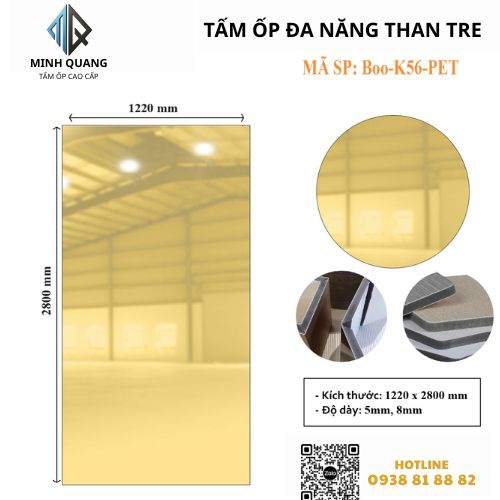 Tấm Ốp Đa Năng Than Tre BOO - K56 - PET
