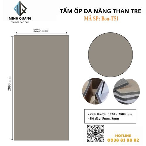 Tấm Ốp Đa Năng Than Tre BOO-T51