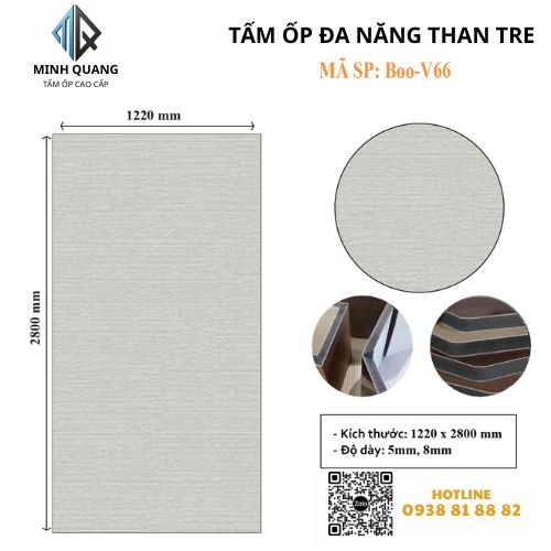 Tấm Ốp Đa Năng Than Tre BOO-V66
