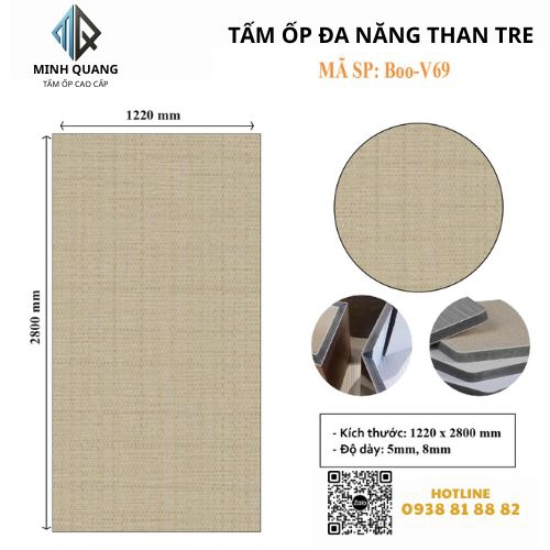 Tấm Ốp Đa Năng Than Tre BOO-V69