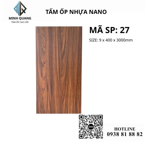 TẤM ỐP TƯỜNG TRẦN NHỰA NANO 27