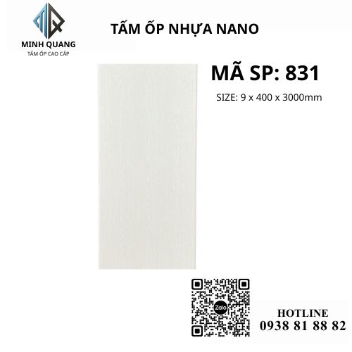 TẤM ỐP TƯỜNG TRẦN NHỰA NANO 831
