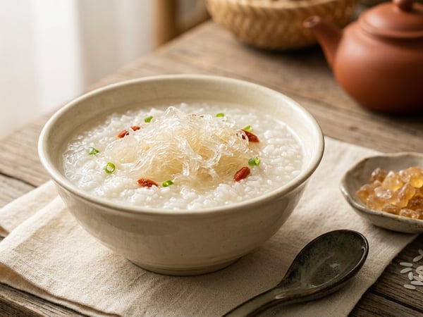 Cách nấu cháo yến gạo ST25: 2 công thức đường phèn và trứng bắc thảo