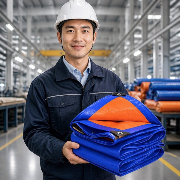 Bạt Xanh Cam Chống Tia UV
