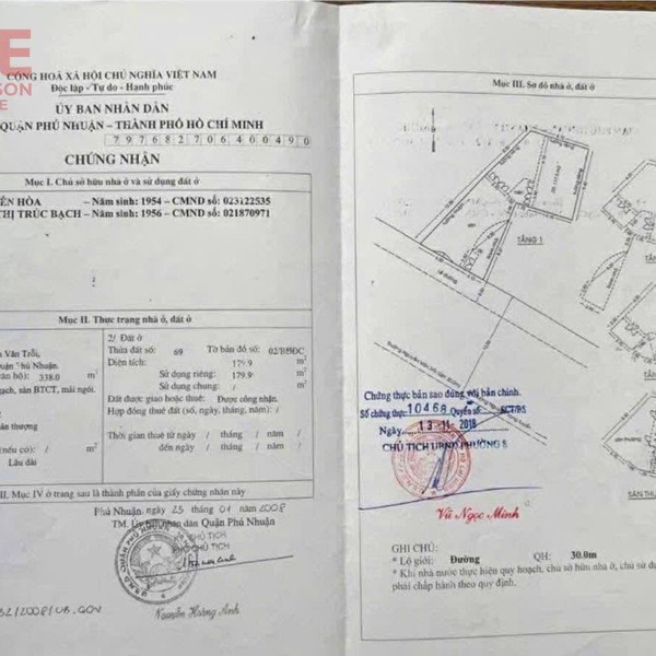 Bán nhà mặt tiền Nguyễn Văn Trỗi, P8, Quận Phú Nhuận