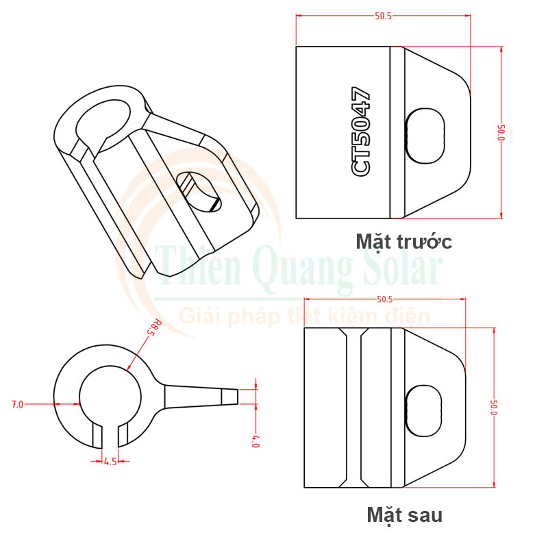 Móc khóa trượt cáp dây cứu sinh