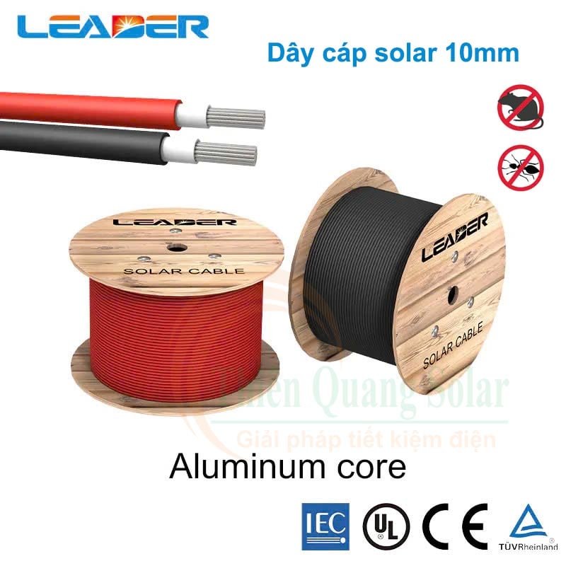 Dây cáp điện DC 10mm2 hãng Leader