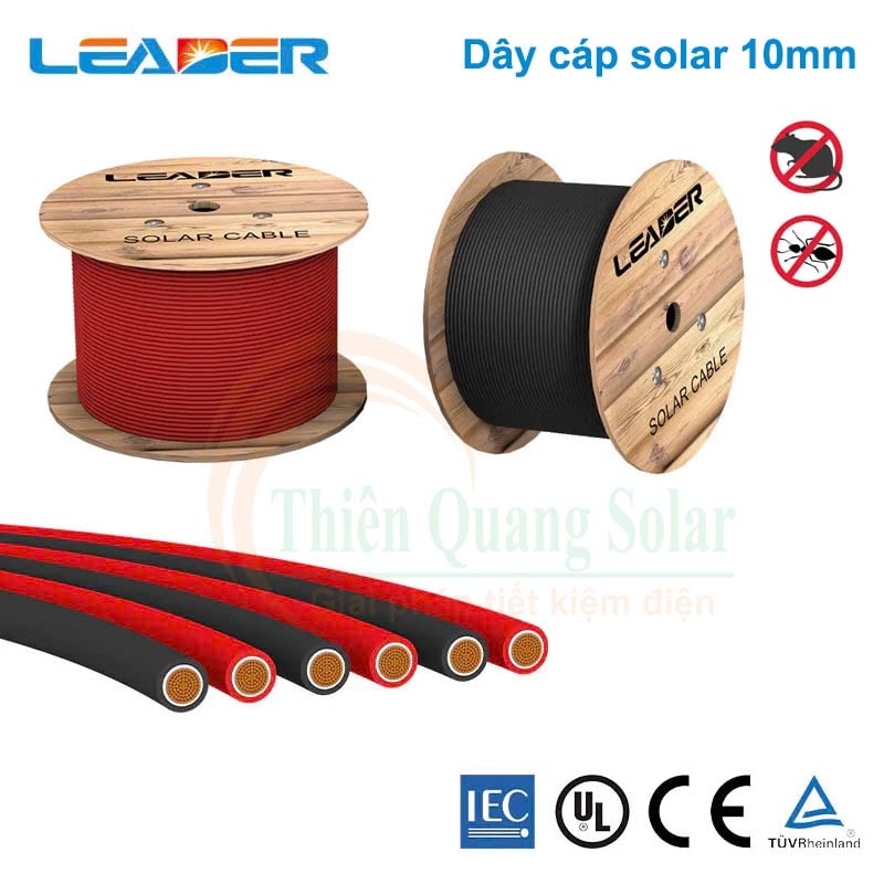 Dây cáp điện DC 10mm2 hãng Leader