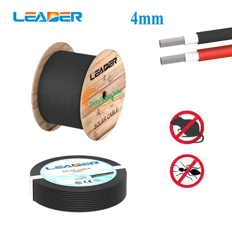 Dây cáp solar 4mm hãng Leader