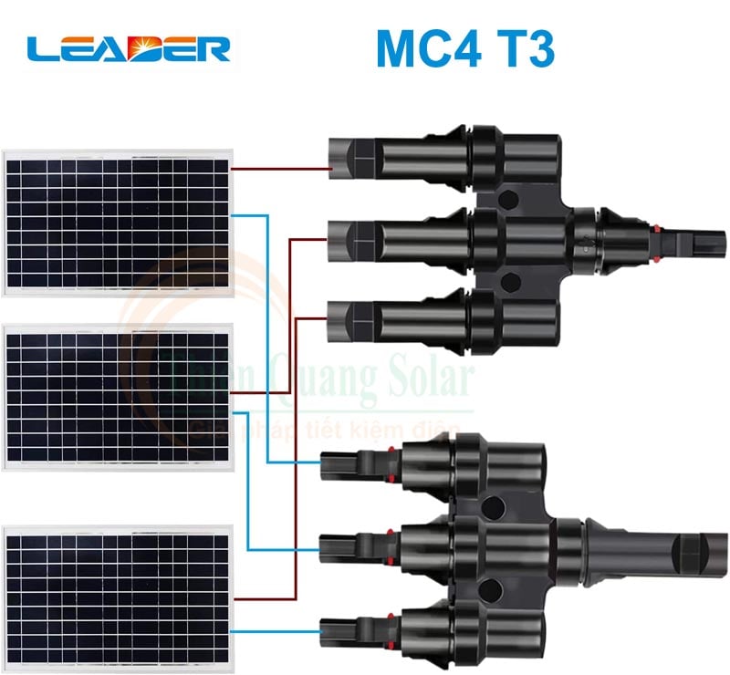 Đầu nối MC4 T3 1500V DC
