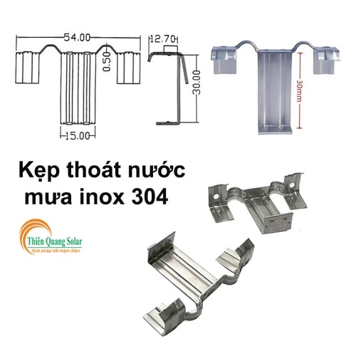 Kẹp thoát nước tấm pin 30mm