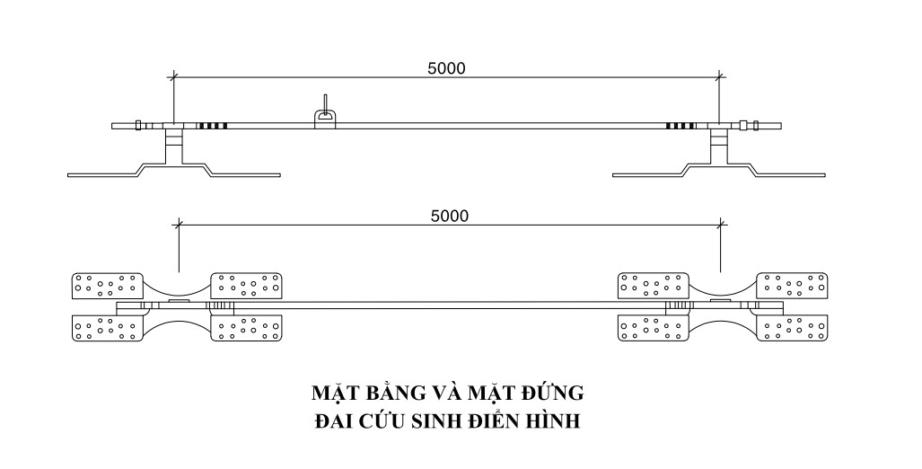 Móc khóa trượt cáp dây cứu sinh