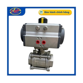 Van bi 3 mảnh điều khiển khí nén inox 304/316