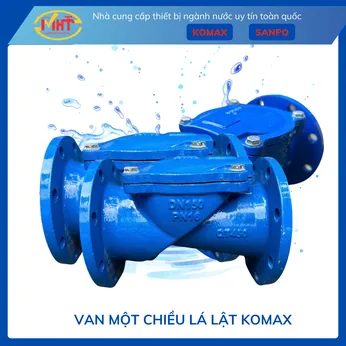 Van một chiều lá lật KOMAX DN80 | Phi 90 | Minh Hoà Thành