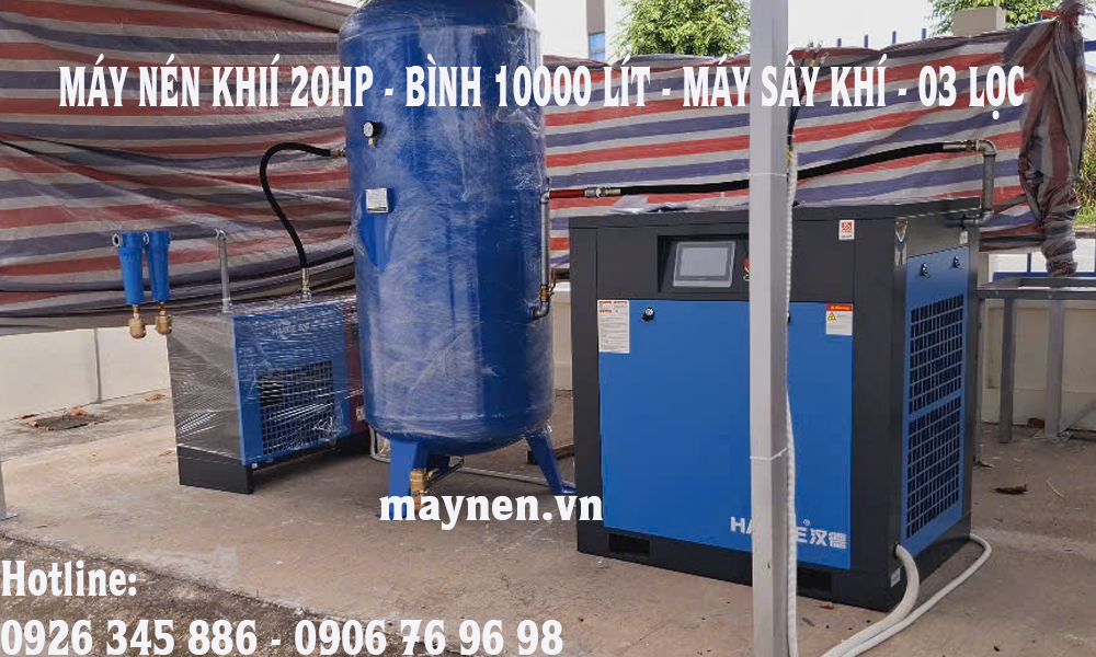 máy nén khí biến tần 20hp