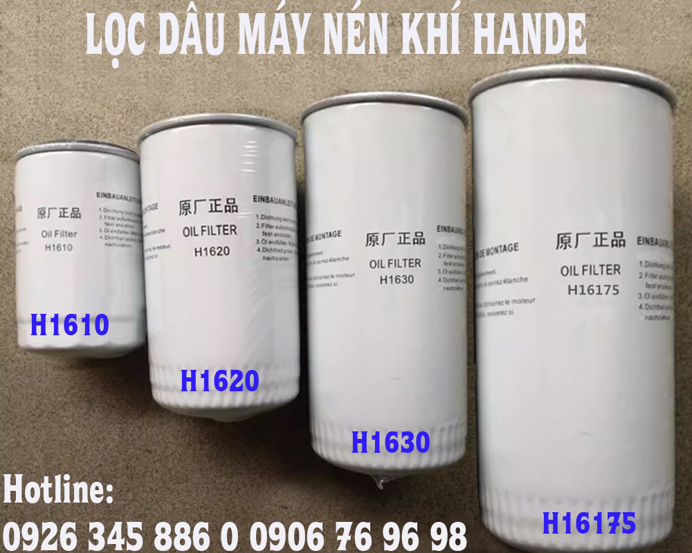 lọc dầu máy nén khí Hande