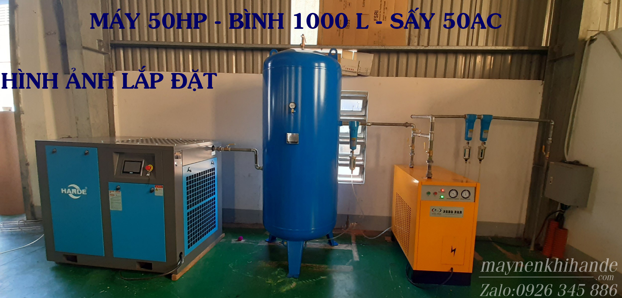máy nén khí Hande
