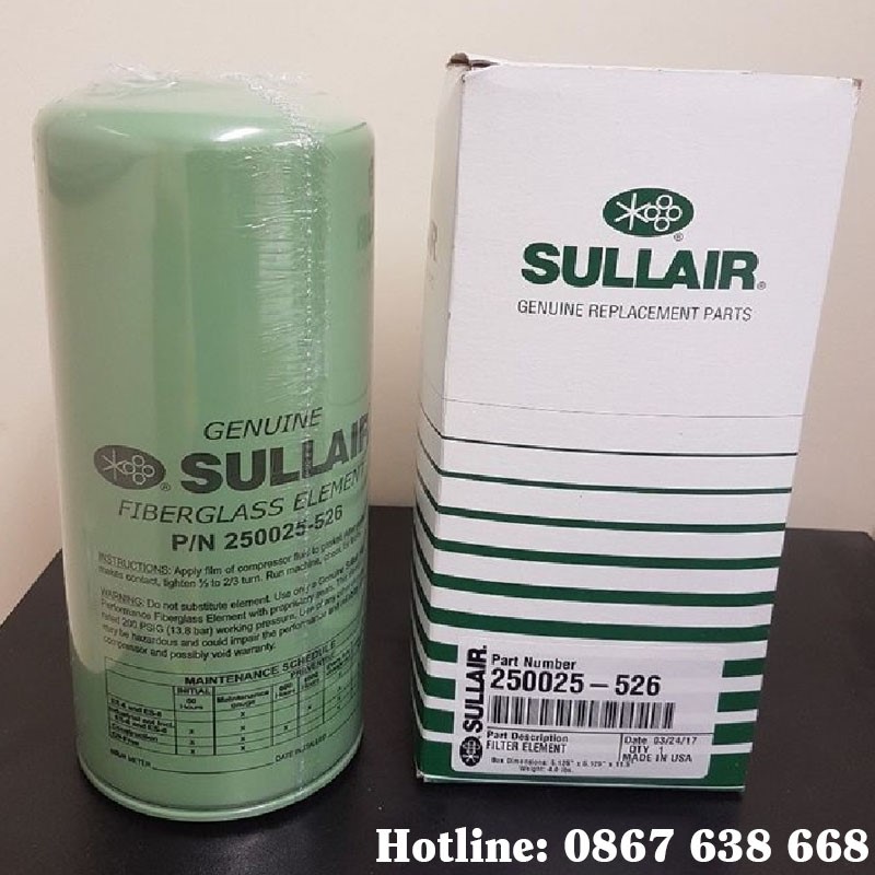 Lọc dầu máy nén khí Sullair