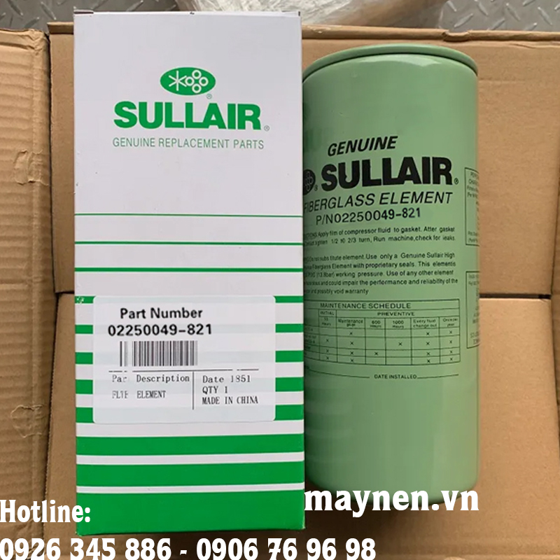 lọc dầu máy nén khí sullair