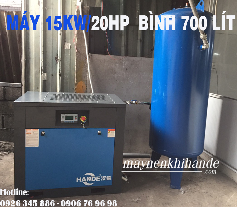 lắp đặt bình chứa khí 700 lít