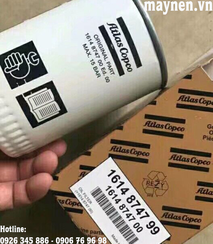 Lọc dầu Atlas Copco 1614 8747 99