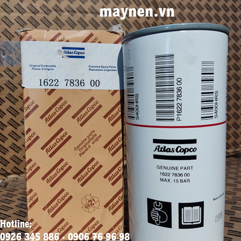 Lọc dầu Atlas Copco 1622 7836 00