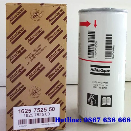 Lọc dầu Atlas Copco giúp loại bỏ tạp chất khỏi lớp dầu máy