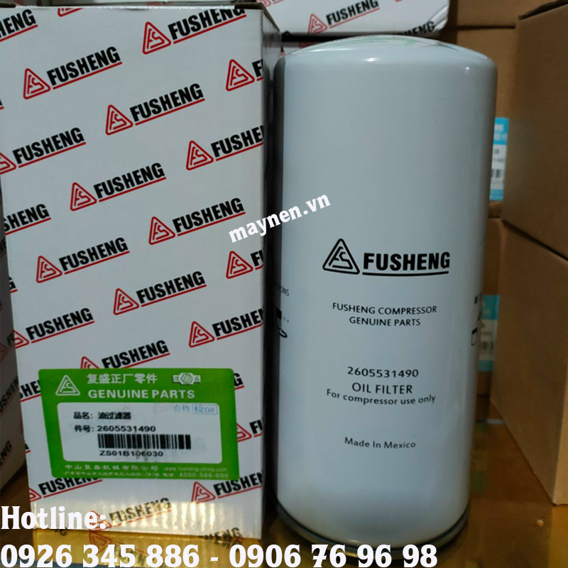 Lọc dầu máy nén khí Fusheng 2605531490
