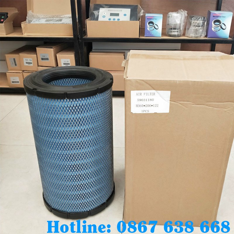 Lọc gió giúp cản các loại bụi bẩn trong không khí