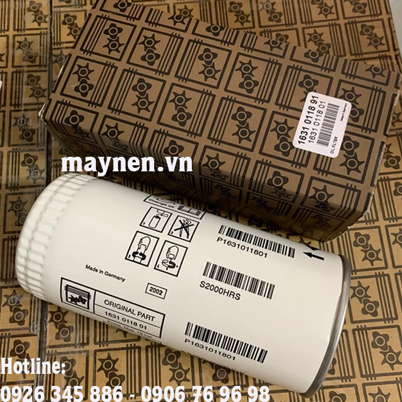 Lọc dầu Atlas Copco 1631 0118 91