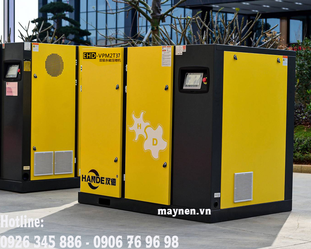 máy nén khí 2 cấp Hande biến tần vĩnh từ 50hpp