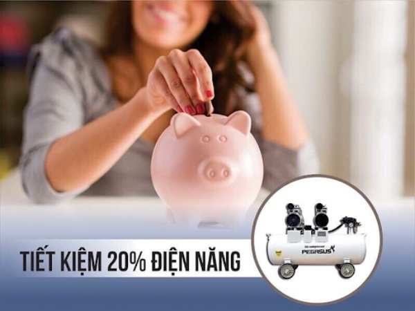 Máy nén khí thương hiệu Pegasus giúp tiết kiệm điện năng, tăng cao hiệu suất