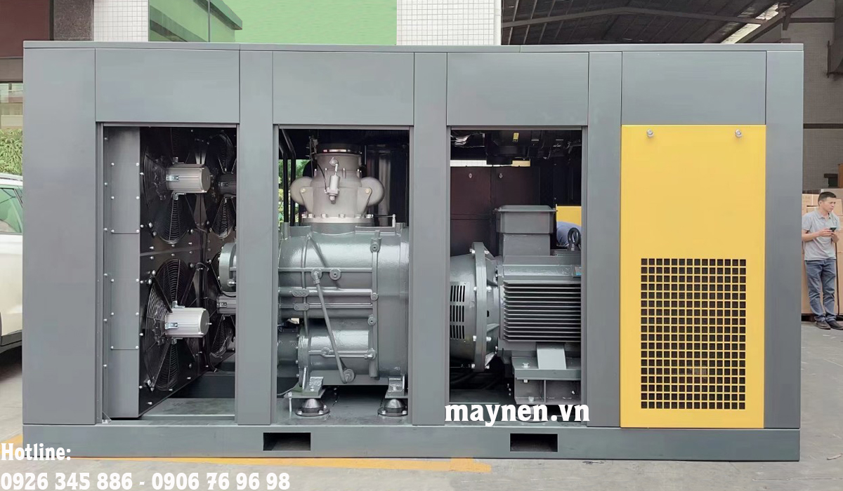 máy nén khí trục vít 2 cấp Hande 220kw - 300hp