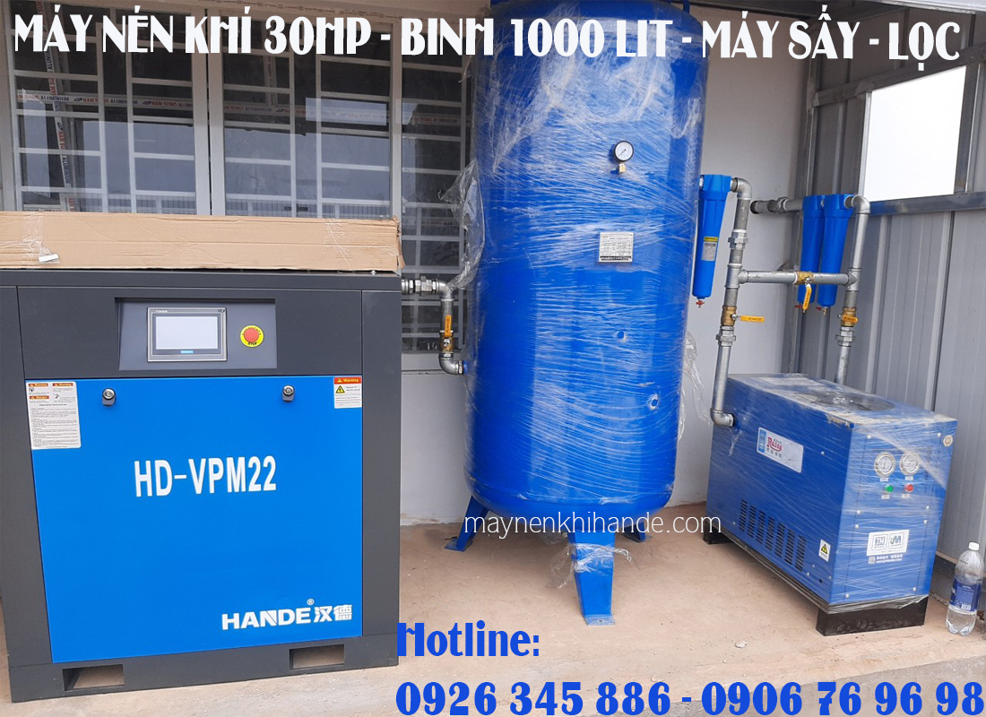 lắp đặt bình chứa khí 1000 lít