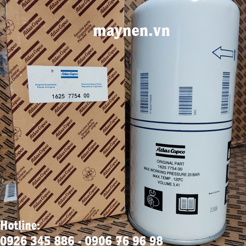 Lọc tách dầu Atlas Copco 1625 7754 00