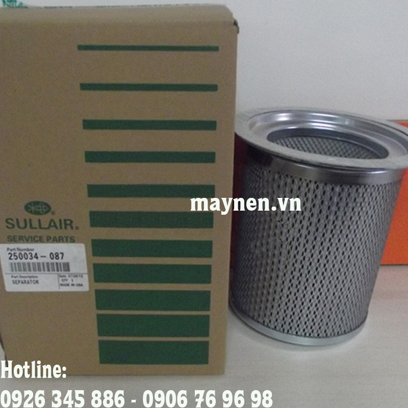 Lọc tách dầu máy nén khí Sullair 250034-087
