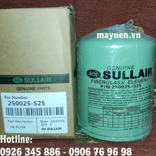 Lọc dầu máy nén khí Sullair