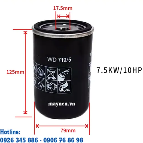 Lọc dầu máy nén khí WD719