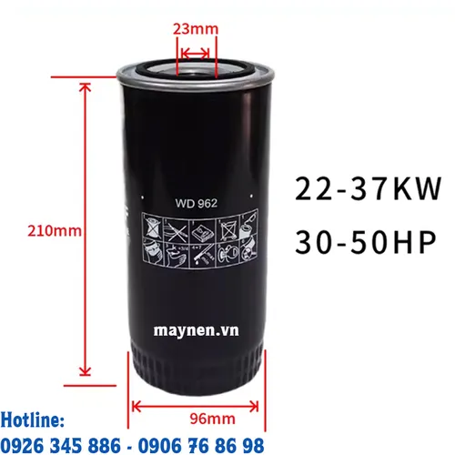 Lọc dầu máy nén khí WD962