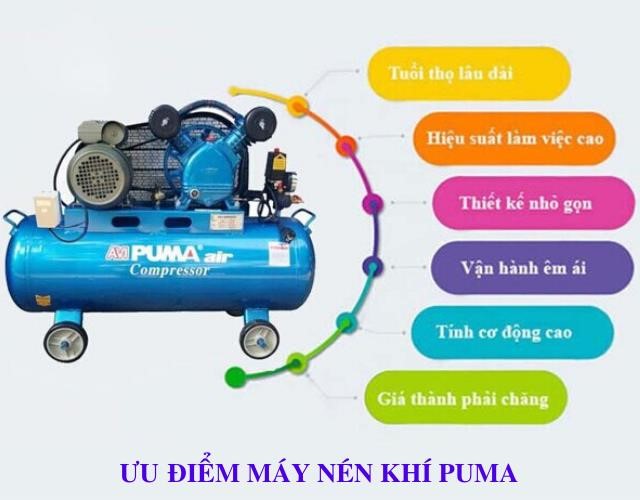 Ưu điểm của máy nén khí piston Puma