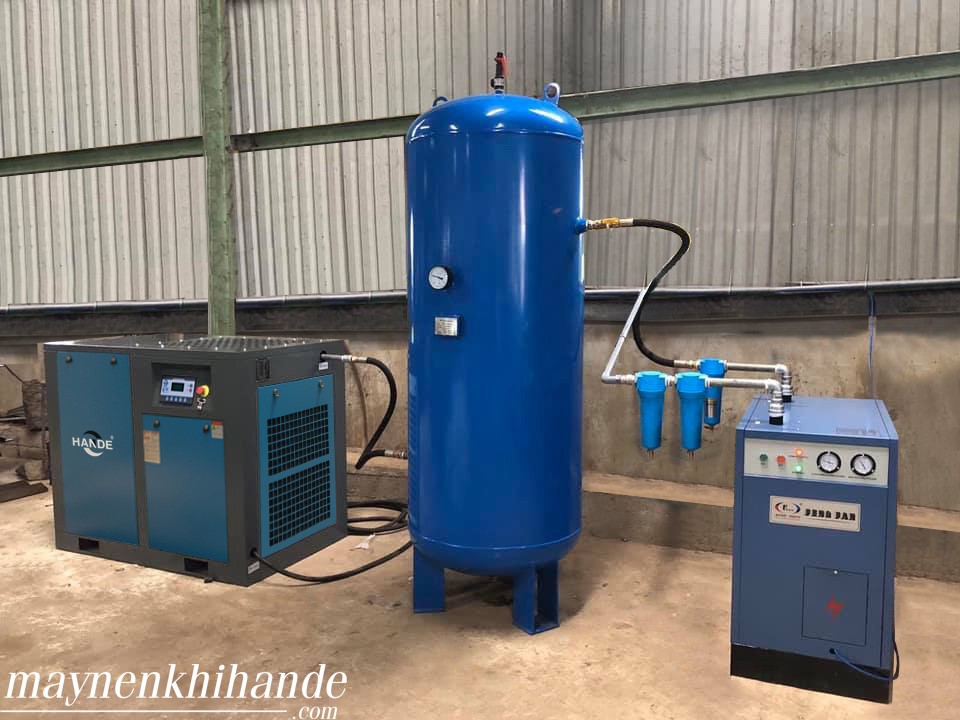 Vị trí lắp đặt máy nén khí trong hệ thống
