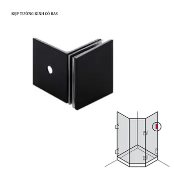 Kẹp Kính Tường 90° Có Đế Hafele 981.00.543