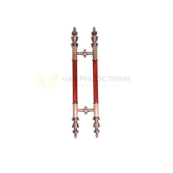 Tay Nắm Gỗ Đỏ Đạn Đồng