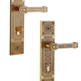 Khoá cửa tay gạt nẹp đồng thau Vickini 638402 